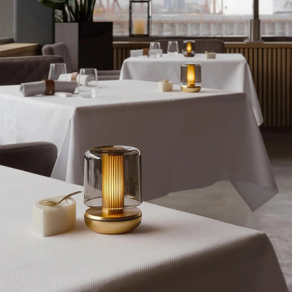 Elegant table lamps from tableLights.com’s collection for fine dining restaurant